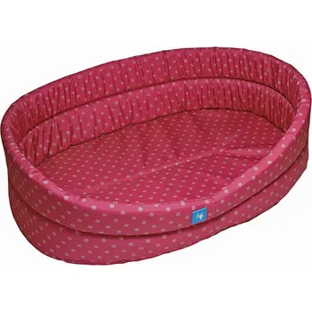 Pelíšek pro psa PROFIZOO Odolný Pelech Standard 95 ružová/ružová (Spylon)
