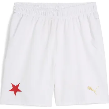 Pánské kraťasy na volný čas Puma SK SLAVIA PRAHA HOME SHORTS bílé 775211-01 - L | UK 2 | US 3
