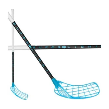 Florbal Zone floorball HYPER AIR SUPERLIGHT 27 THIN black/cyan Florbalová hůl black / cyan, Pravá (pravá ruka dole), 104cm (=114cm)