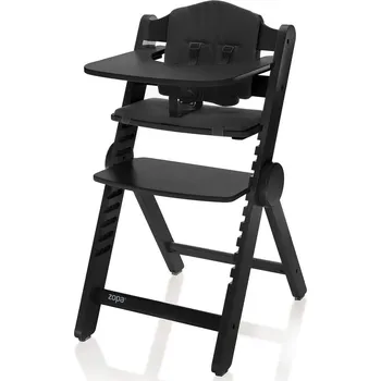 Jídelní židlička ZOPA Dřevěná jídelní židlička Clipp&Clapp Black