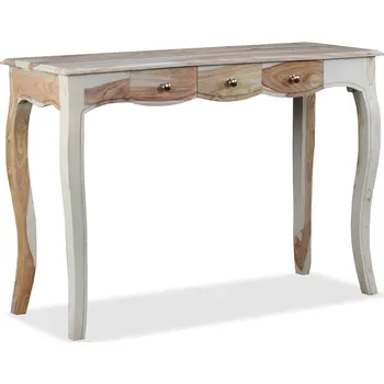 Konferenční stolek vidaXL Marketos Odkládací stolek se 3 zásuvkami, masivní akácie , 110x40x76 cm