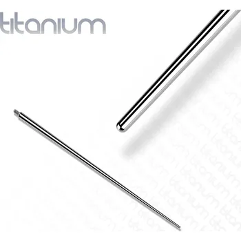 Piercing Atreya Titanový taper pro šperky s vnitřním závitem - US závit Velikost: 1,6 mm, Délka / Průměr: 30"(30mm)