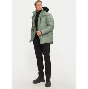 Pánská bunda Moose Knuckles Vatovaná bunda Original 3Q Neoshear M32MJ128SX Zelená Slim Fit L
