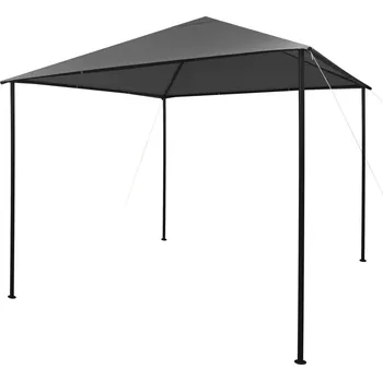 Zahradní altán vidaXL Marketos Altán 3 x 3 m antracitový textil a ocel 180 g/m²