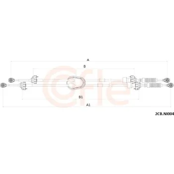Převodovka Tažné lanko, ruční převodovka, , COFLE, 92.2CB.NI004
