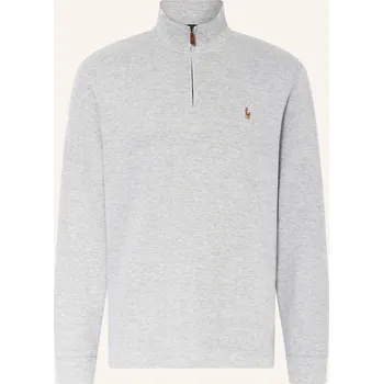 Pánská mikina Polo Ralph Lauren Pánský Mikinový Svetr Troyer, šedá, XXL