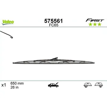 Stěrač List stěrače VALEO 575561