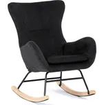 Houpací křeslo černá AK-376 BK2