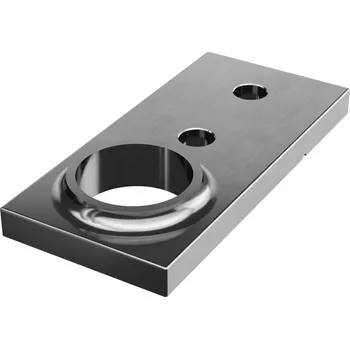 Svařovatelná příruba s otvorem mimo střed Svařovatelná příruba s otvorem mimo střed, pro sloupek O48,3 mm, nerez. ocel 316, surová