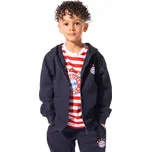 FC BAYERN MNICHOV Dětská mikina FC Bayern Mnichov, tmavě modrá, kapuce, zip Velikost: 152