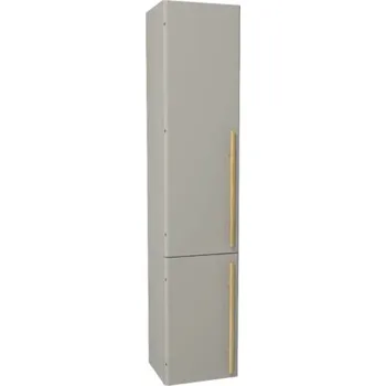 Koupelnový nábytek Koupelnová skříňka vysoká Devo Sonet levá kašmír/dub 35 x 164 x 32 cm SF-S2DLE35-F112D01