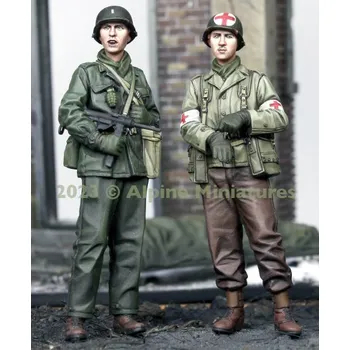 Plastikový model Alpine Miniatures 1/35 US Infantry & Medic Set (2 figures)