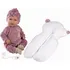 Panenka Llorens New Born realistická panenka miminko se zvuky a měkkým látkovým tělem 42 cm