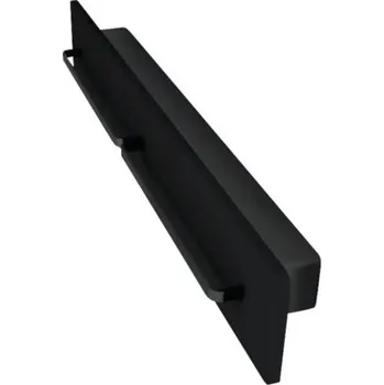 Držák na ručník Panel s policí a držákem na ručník Devo Lotos černá 1200x200x176 mm