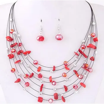 Souprava šperků IZMAEL Set BR 29101 Červená KP29101