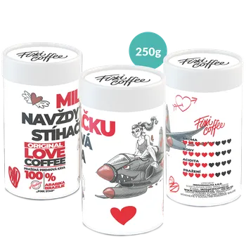 Káva Fixi Coffee Miláčku – navždy Tvá stíhačka – dárková káva jemně mletá / papírová tuba / 250 g