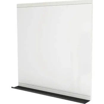 Zrcadlo Zrcadlo do koupelny Devo Viva 2.0 s poličkou 85 x 85 cm bílá/černá VV2-LUPL85-F104