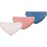 Dámské kalhotky Tommy Hilfiger 3P BIKINI S Bílá, Růžová, Modrá