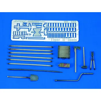 Plastikový model Royal Model 1/35 Tiger II Tools & Holders-WWII