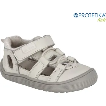 Dívčí sandály Protetika - barefoot polootevřené boty KENDY white Veľkosť: 27