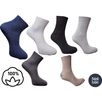 ZAPO HP,s.r.o. Ponožky 100% bavlna ČESKÁ VÝROBA jemný lem žebrované