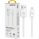 Datový kabel ALIGATOR 2A iPhone lightning 1m, white