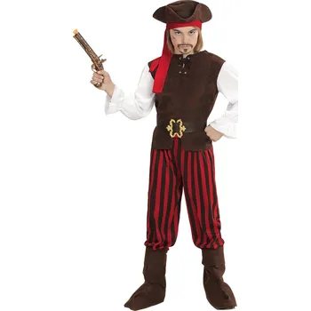 Karnevalový kostým Chlapecký kostým karibský pirát s kloboukem - Pro věk 11-13 let