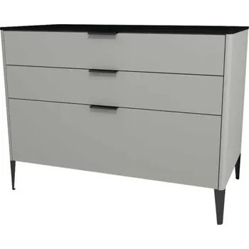 Koupelnový nábytek Midi skříňka do koupelny Devo Lotos ocelově šedá/černá 100 x 76 x 53 cm LF-SZS3S100x76-F105