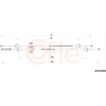 Tažné lanko, ruční převodovka, , COFLE, 92.2CB.IV002