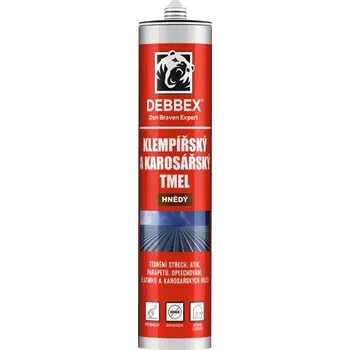 Tmel Den Braven Debbex Klempířský a karosářský tmel hnědý 280 ml