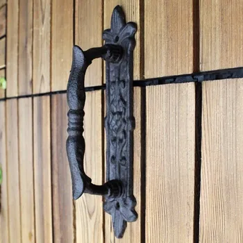 Dveřní kování Litinové ozdobné madlo, úchytka na nábytek, vintage styl