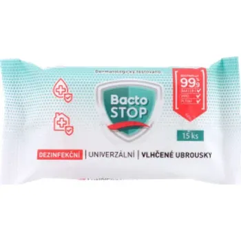 Hygienický ubrousek BactoSTOP Dezinfekční vlhčené ubrousky 15 ks