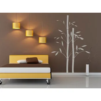 Samolepící dekorace samolepka Bambusy - světle hnědá