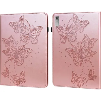 Pouzdro na tablet VSECHNONAMOBIL 85699 ART BUTTERFLY Zaklápěcí pouzdro pro Lenovo Tab P11 Gen 2 růžové