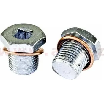 výpustný šroub olejové vany M16x1.5 L=16.5 mm, celk. délka = 22 mm