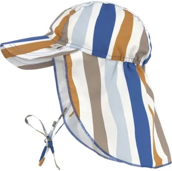 Klobouk LÄSSIG Sun Protection Flap Hat Waves Blue/Nature Velikost (od výrobce): 7 - 18 m.