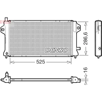 Chladič motoru Chladič, chlazení motoru, , 1350A898, DENSO, DRM46077