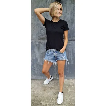 Dámské tričko tričko M.ASCH-Be original Oversize Ripped - Black XS