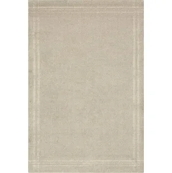 Koberec Vlněný koberec Agnella Calisia M Grid Rim Béžový - 133 x 190 cm