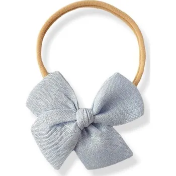 Aliro Čelenka Aline lněná SVĚTLE MODRÁ - S (1-3roky)