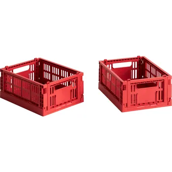 Úložný box HAY Úložné boxy Colour Crate, Mini, 2 kusy, Red