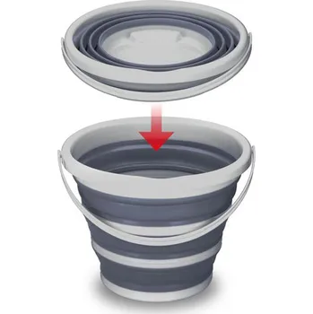 kbelík Skládací kbelík ALPINA 10l MIX barev