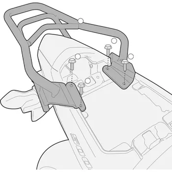 Nosič na motocykl a skútr KAPPA zadní nosič kufru HONDA CB 500F (13-15), CBR 500R (13-15) ( bez plotny ) (KAPPA zadní nosič kufru HONDA CB 500F (13-15), CBR 500R (13-15) ( bez plotny ))