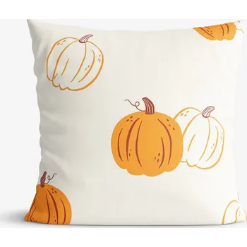 Povlak na dekorativní polštářek Bavlněný povlak na polštář - Podzimní dýně 50 x 60 cm