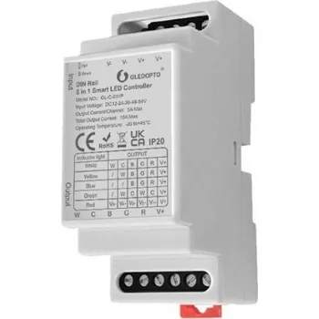 Centrální jednotka pro chytrou domácnost Gledopto GL-C-011P, Zigbee Pro 5-v-1 LED ovladač
