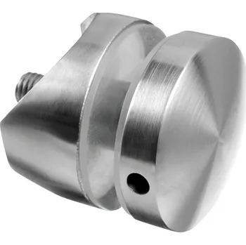Zábradlí Bodový úchyt, O50 mm Bodový úchyt, O50 mm, trubka O42,4 mm, M10 závit, 8 - 17,52 mm sklo, nerez. ocel 304, kartáčovaná
