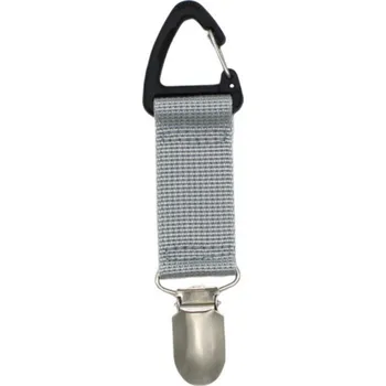 Přívěsek na kabelku Klip na klobouk 3336, Barva stříbrná