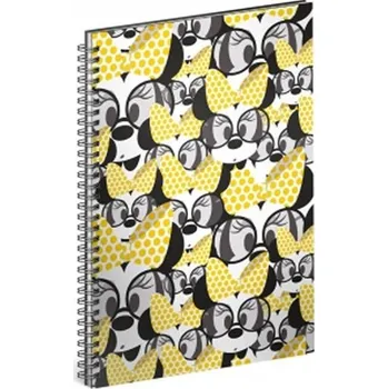 Blok Blok - Minnie/Yellow, A4 linkovaný,spirálový