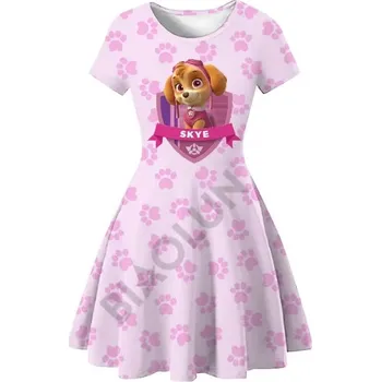 Dívčí šaty Dívčí šaty Tlapková Patrola s celopotiskem Barva: růžová - Skye, Velikost: 120