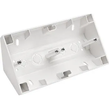 Elektroinstalační krabice Simon DPNR2/11 Rohová instalační krabice 2 - násobná bílá